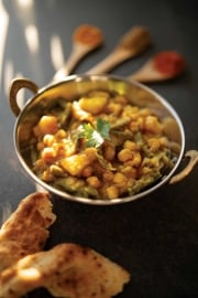 Curried Beans and Potato with Chickpeas