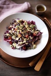 Radicchio with Apples, Nuts, and Blue Cheese