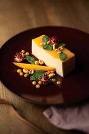 Silky Tofu with Mango Coulis