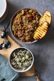Berbere Spice-Braised Bean, Fennel, and Tomato Bowls