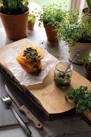 Butternut Squash Steaks with Chimichurri