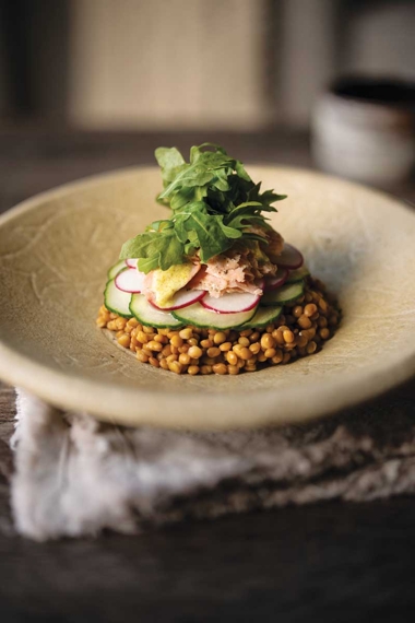 Curried Trout Lentil Salad