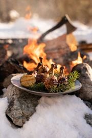 Grilled Garlic and Rosemary Chicken Lollipops