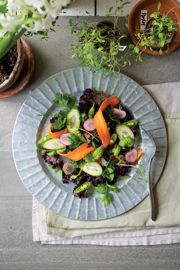 Herby Salad with Sweet Mustard Vinaigrette