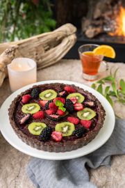 No-Bake Chocolate Raspberry Tart