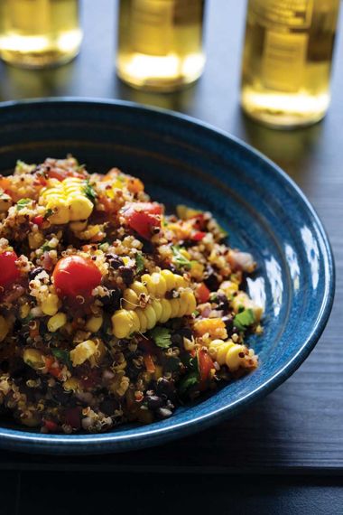 Quinoa, Pepper, Black Bean, and Corn Salad