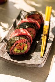 Rainbow Vegetable Sushi