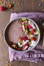 Raspberry Ginger Smoothie Power Bowl