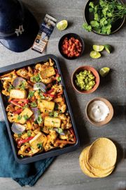 Sheet Pan Fajitas with Tofu