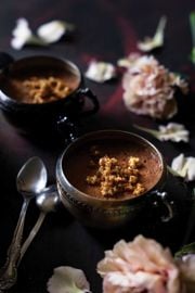 Spicy Chocolate Mousse with Churro Crumble