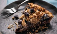 Vegan Blueberry Crumble Top Tart