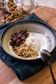 Yogurt Bowl with Tart Cherry Compote